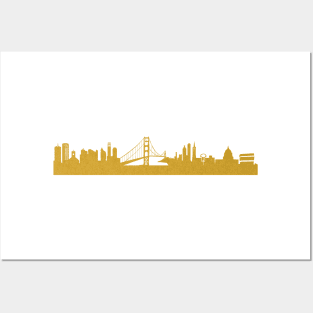 Golden San Francisco Posters and Art